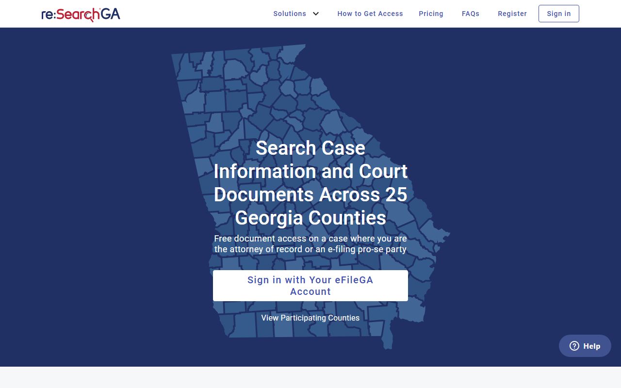 Forsyth County court dockets reSearchGA portal