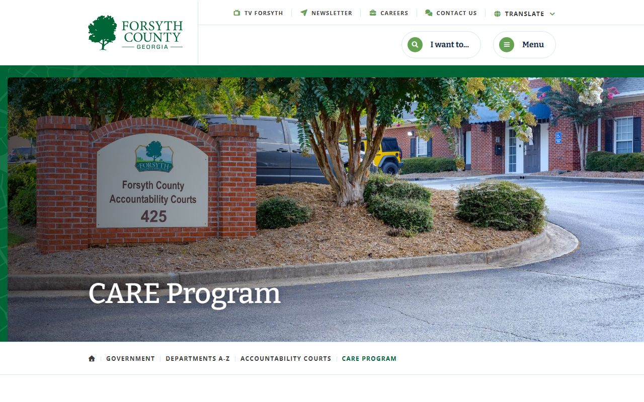 Forsyth County criminal court records CARE Program