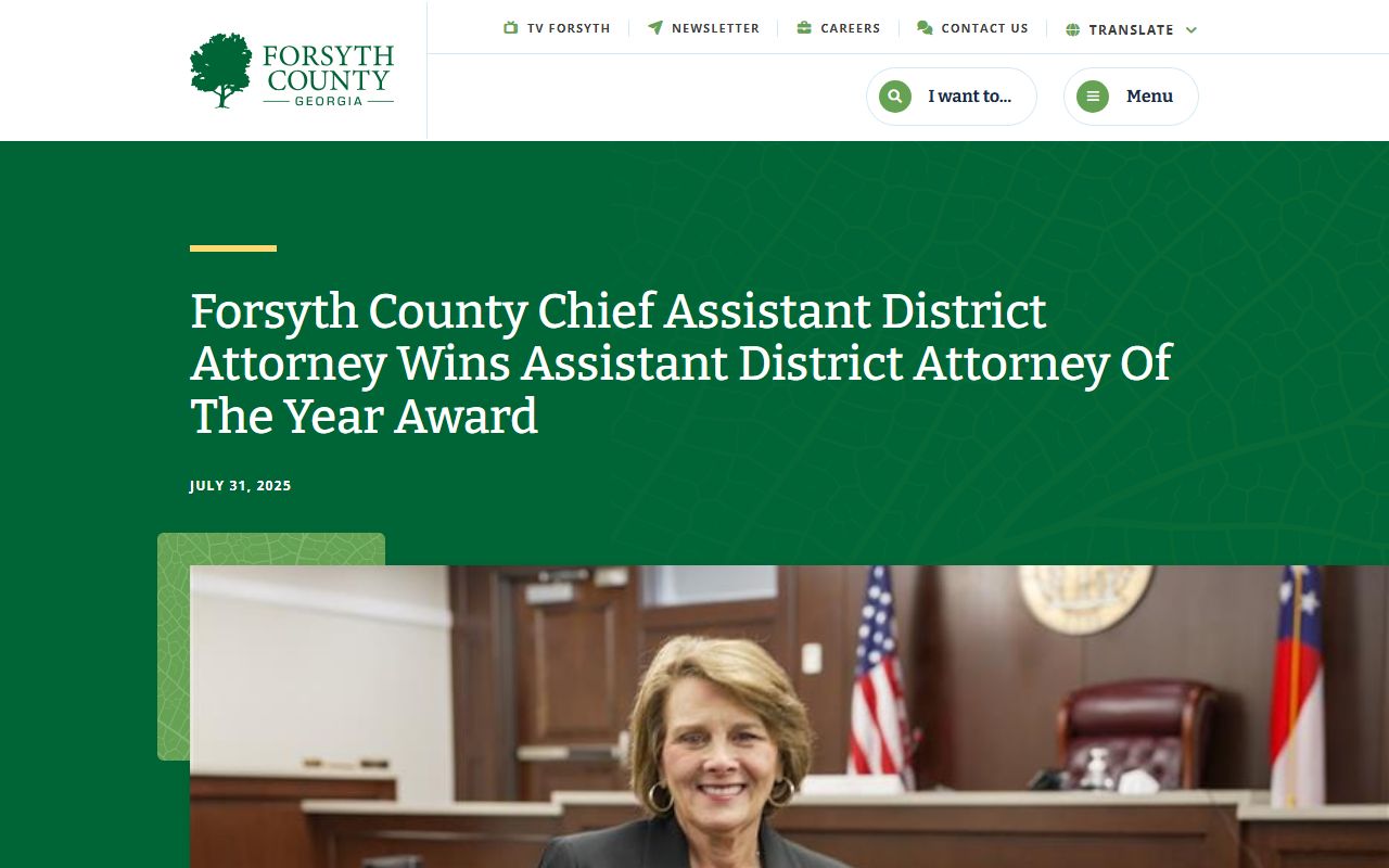 Forsyth County criminal court records District Attorney news