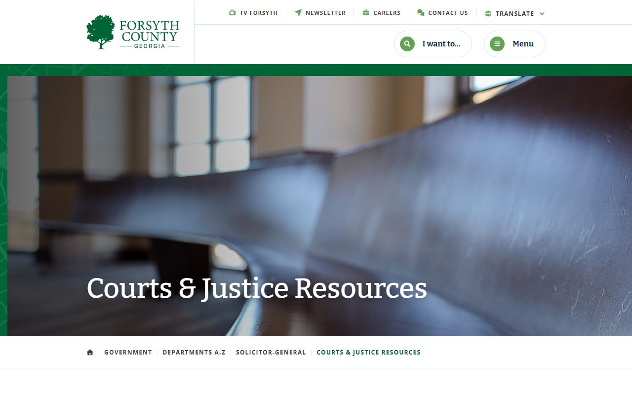Forsyth County State Court misdemeanor record Solicitor-General resources page