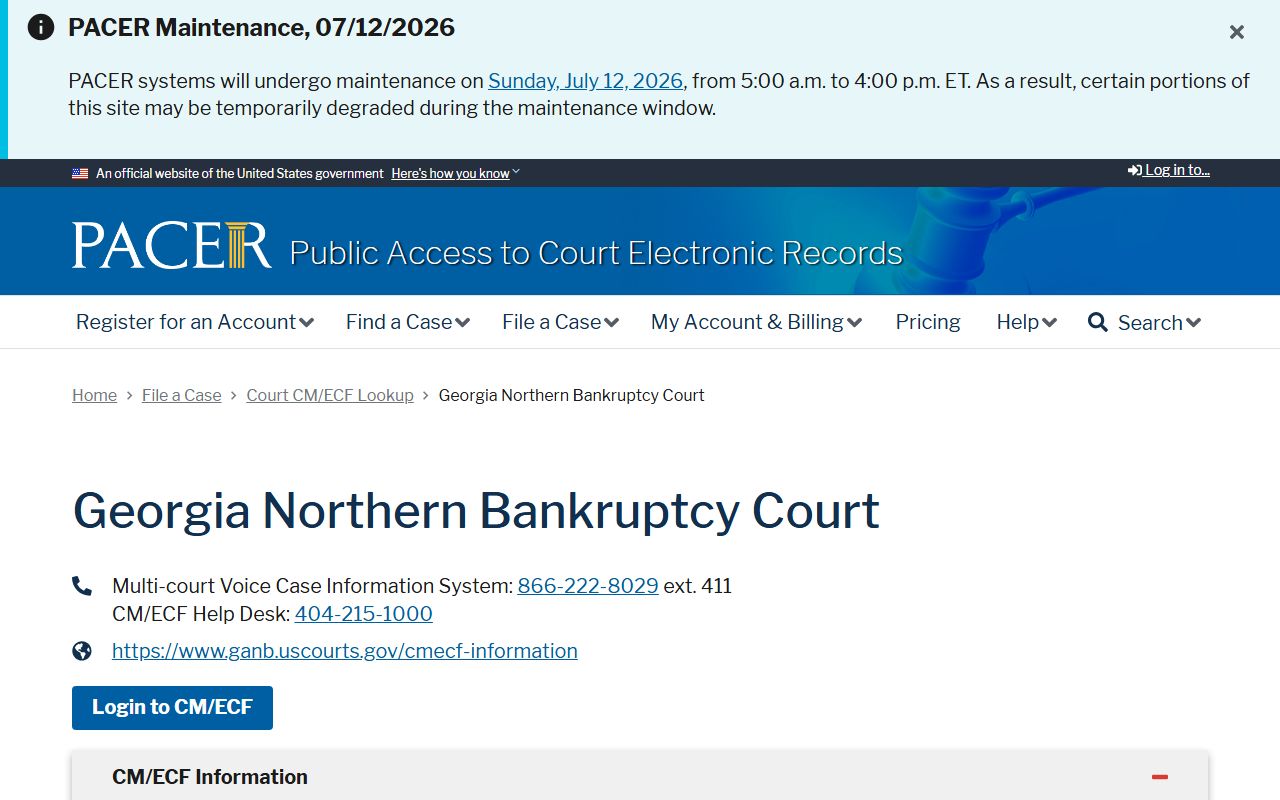 Forsyth County marriage and divorce records PACER bankruptcy lookup