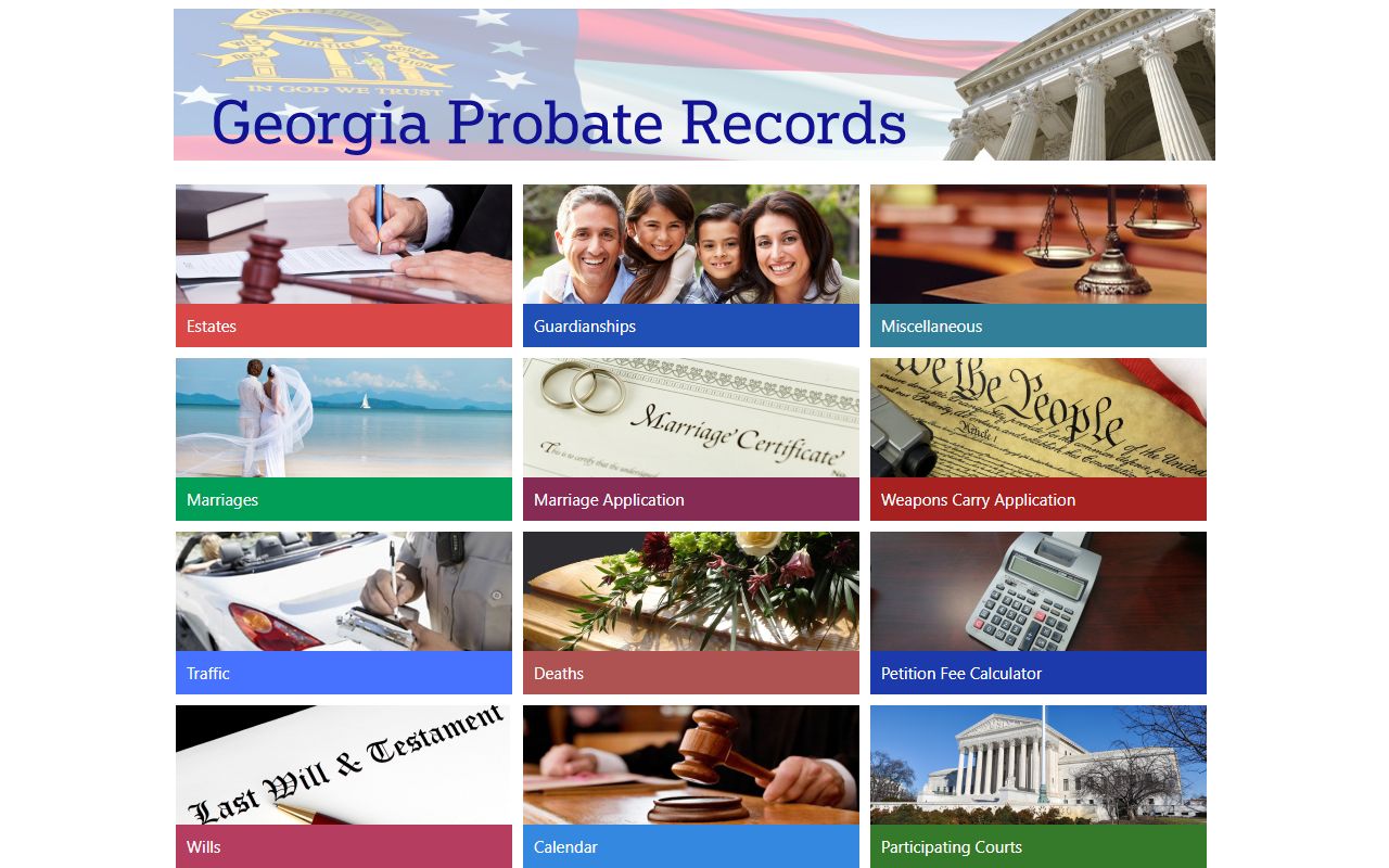 Forsyth County marriage and divorce records Georgia Probate Records application