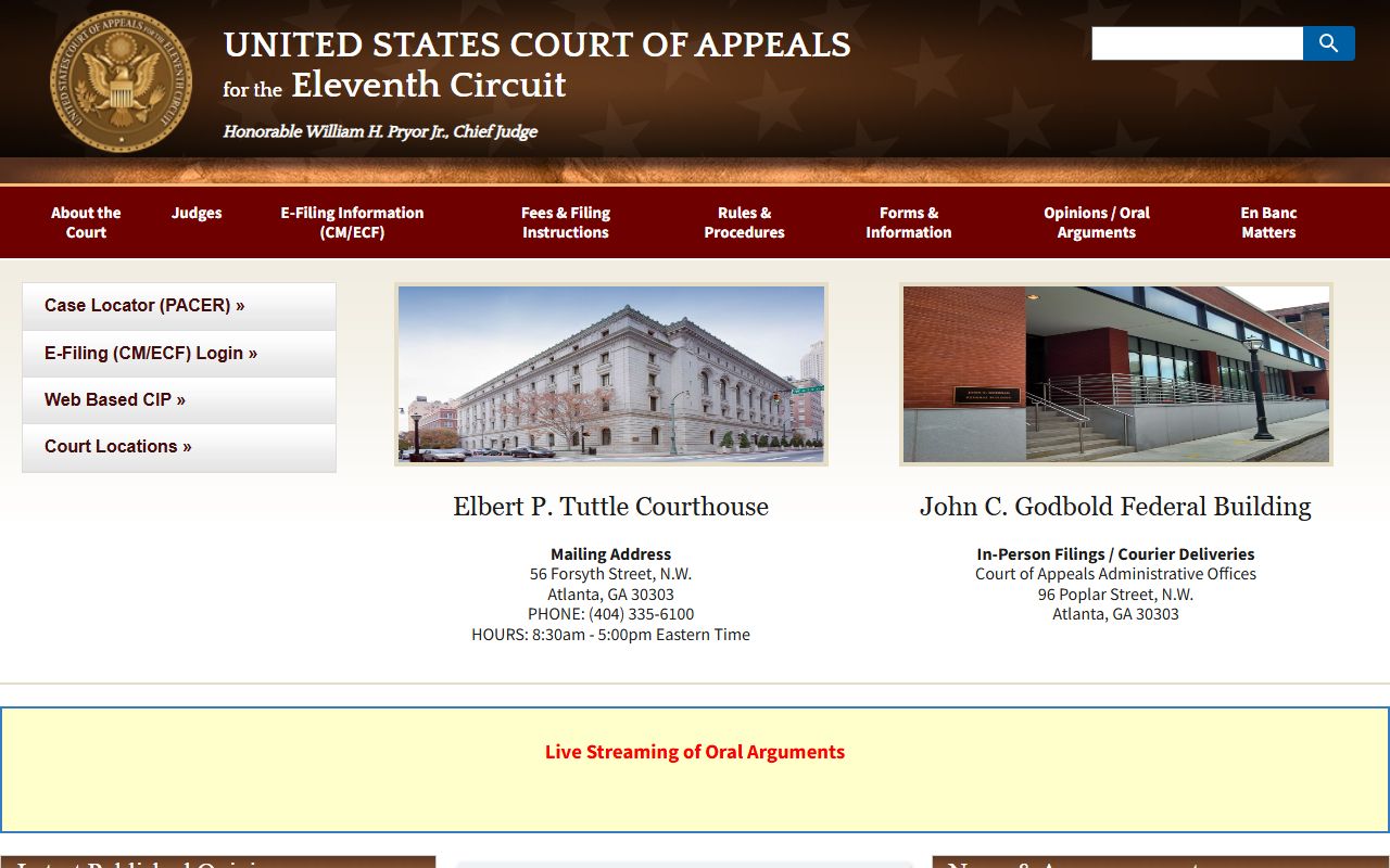 Forsyth County marriage and divorce records Eleventh Circuit Court of Appeals